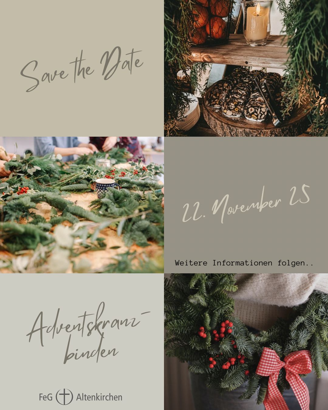 Adventskranzbinden